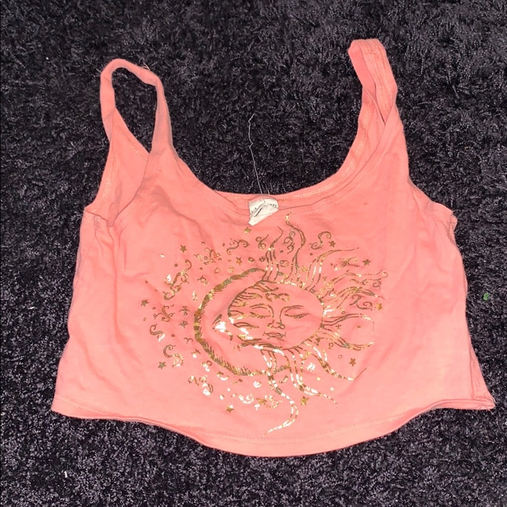 Sun and moon crop top